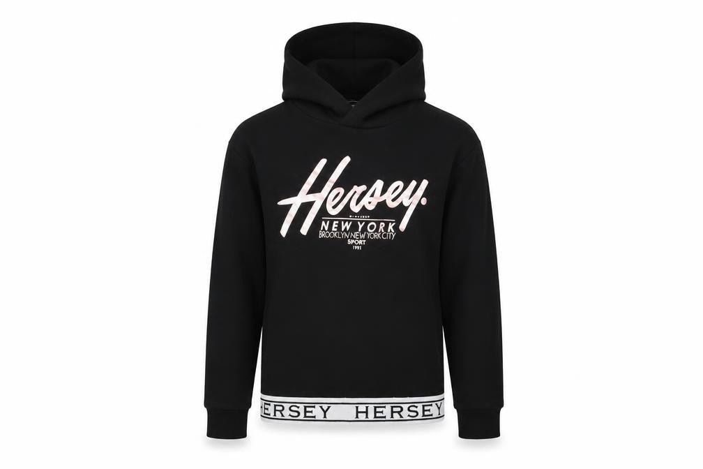 Beck & Hersey Girls Black   Pullover Hoodie Size 10-11 Years