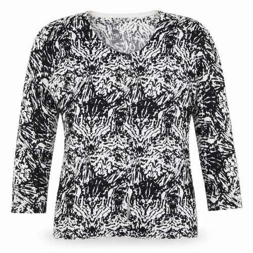 F&F Womens Multicoloured Geometric  Cardigan Jumper Size 8