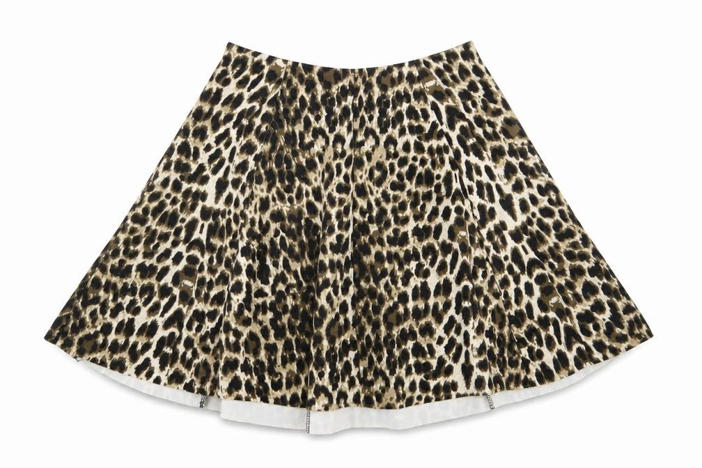 Preworn Womens Multicoloured Animal Print  Flare Skirt Size S  - Stretch waistband