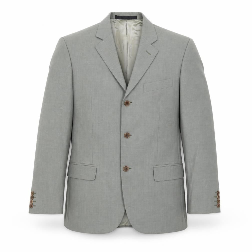 Front view of Marks & Spencer men’s grey jacket suit jacket, size 38