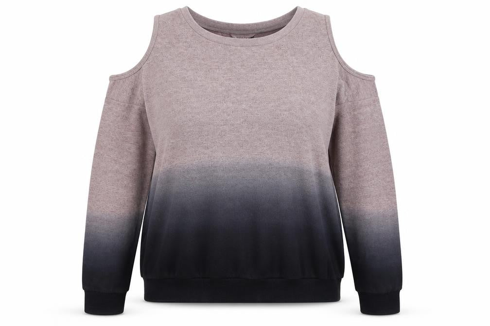 Front view of Topshop women’s purple jumper, size UK 10