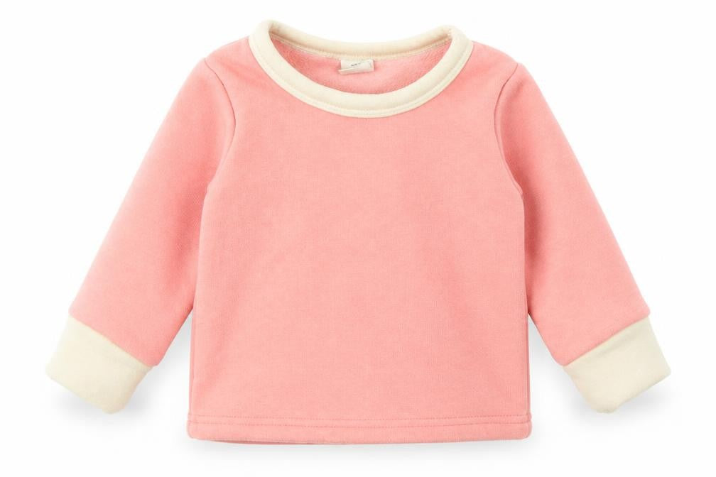 Front view of Kacakid Baby Pink jumper, size 9-12, Months