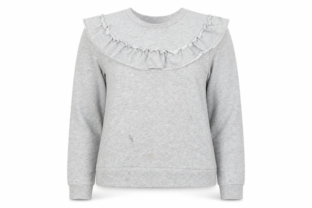 Front view of H&M women’s grey jumper, size L
