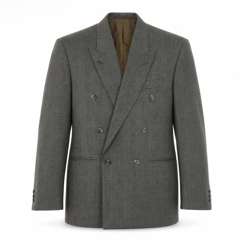 Front view of Zini men’s green jacket blazer, size M