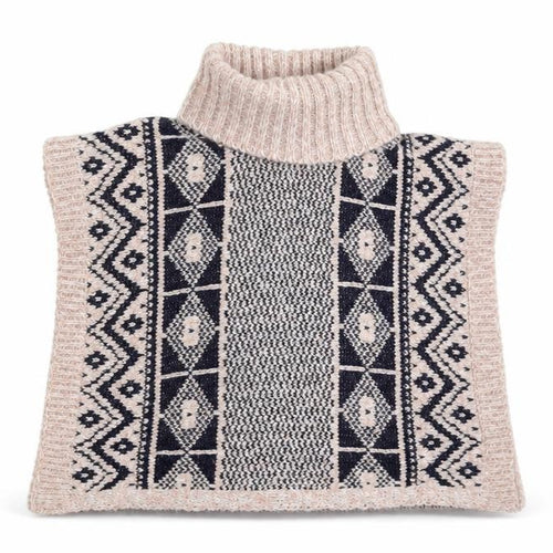 Matalan Girls Pink Geometric Knit Cape Jumper Size 5 Years