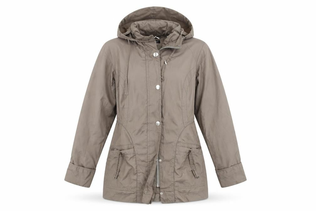 Front view of Collection by First Avenue women’s beige jacket, size UK 12