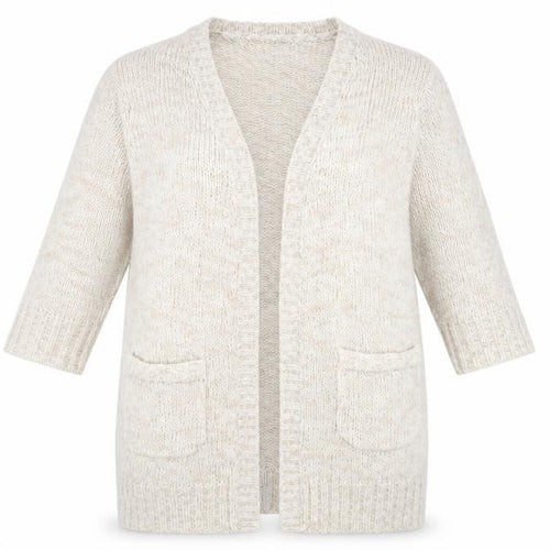 knitwear original Womens Beige  Knit Cardigan Jumper Size L  - 44inch