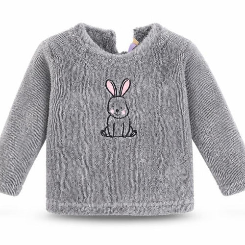 Lily &dan Girls Grey   Babydoll Pyjama Top Size 6-9 Months