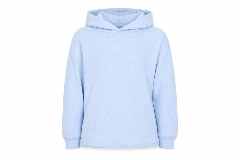 Front view of Marks & Spencer boys’ blue pullover hoodie, size 9-10, years