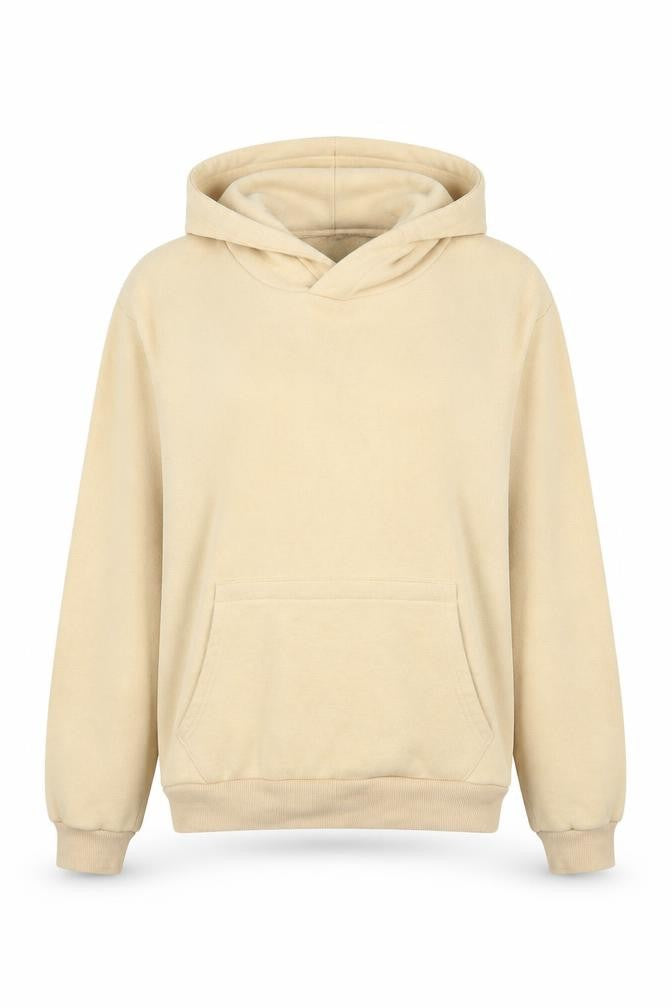 Nasty Gal Womens Beige Pullover Hoodie Size 6