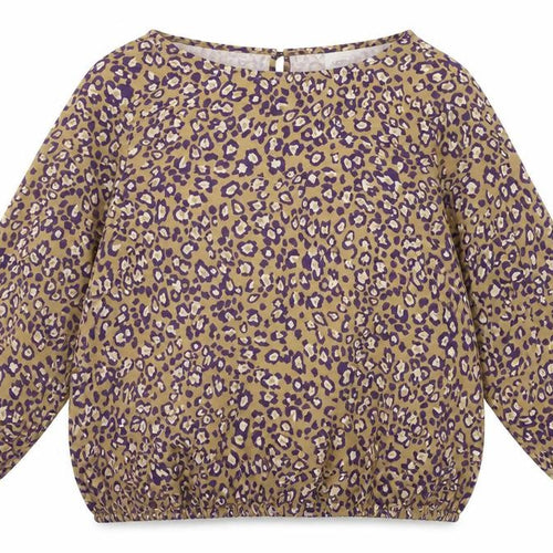 Artigiano Womens Beige Animal Print  Basic Blouse Size 12