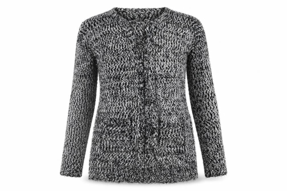 If It Were Me Womens Grey   Cardigan Jumper Size S