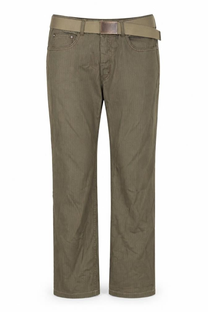 Front view of raphael valencino women’s brown trousers, size UK 34, in, 30-inch leg