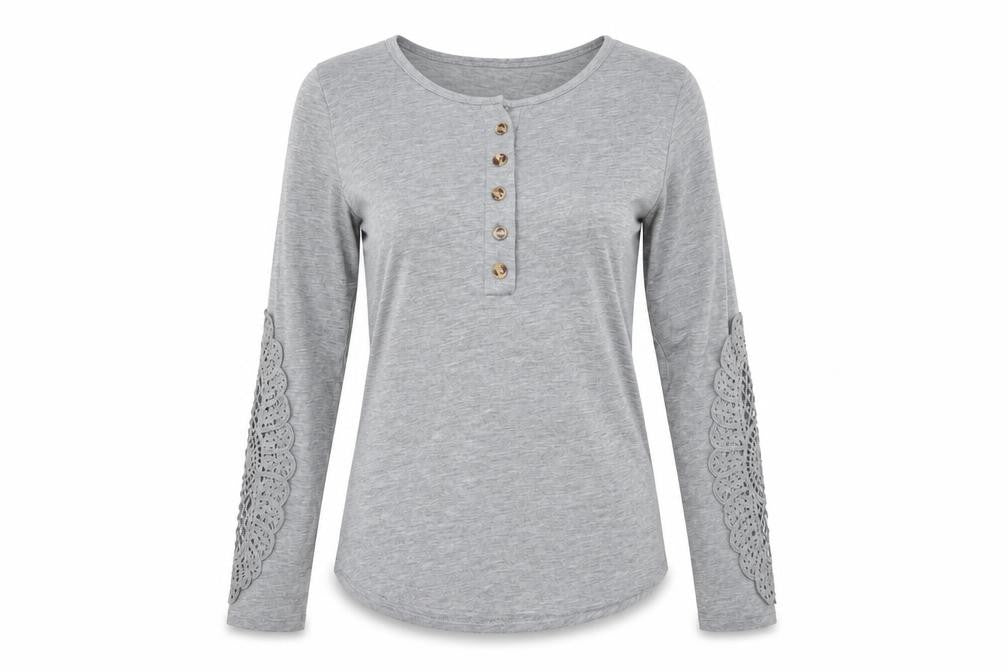 Front view of Preworn women’s grey jumper, size M