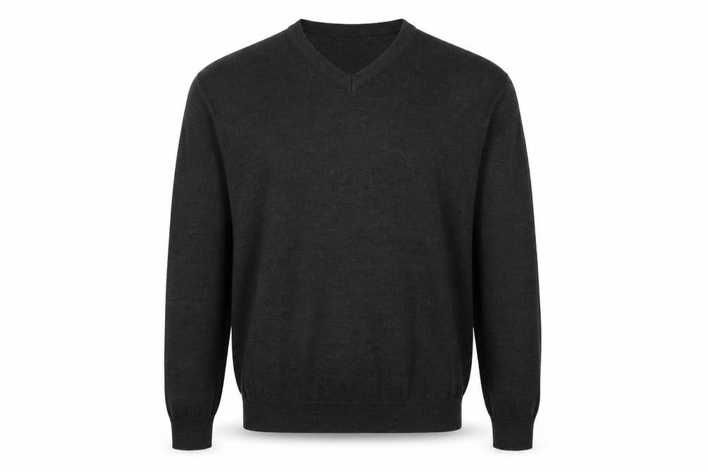 Front view of Premier man men’s black jumper, size L
