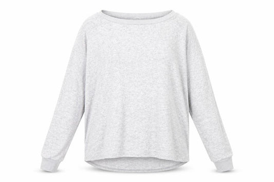 Front view of Next women’s grey jumper, size UK 12