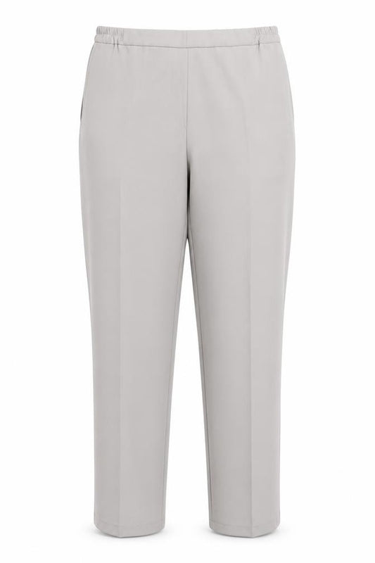 Front view of atibel women’s grey trousers, size UK 16, 29-inch leg