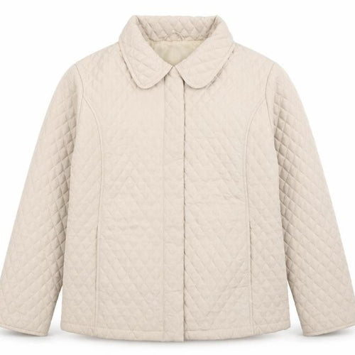 casamia Womens Beige   Quilted Coat Size M