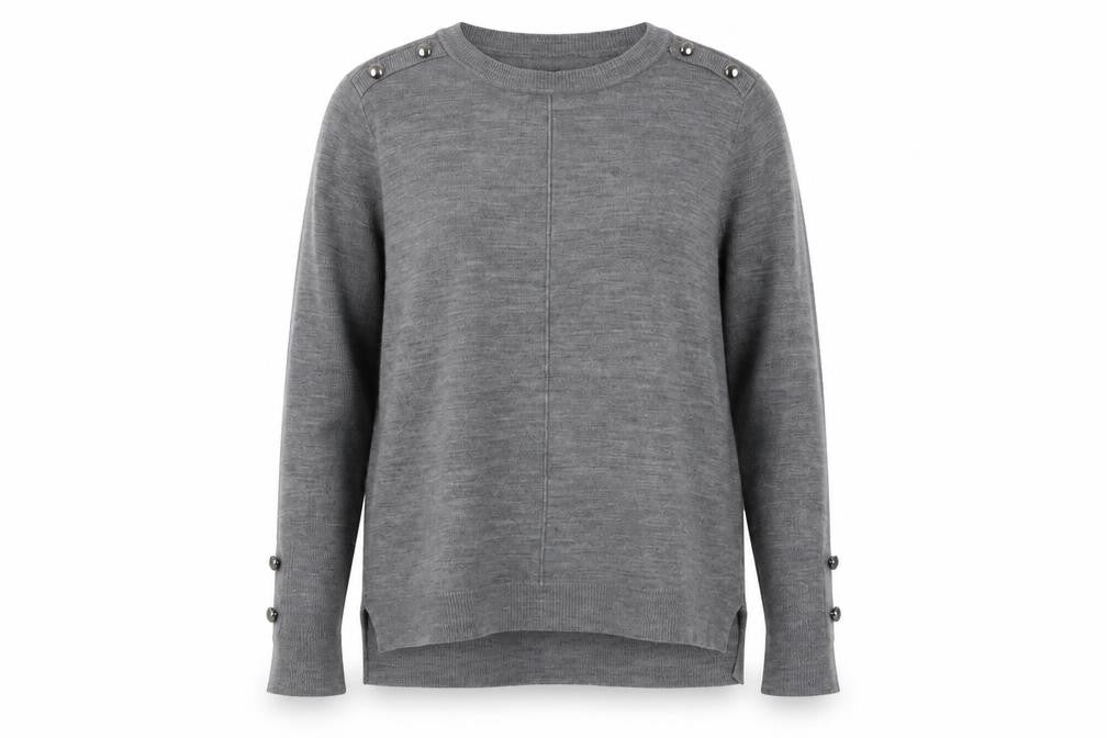 Front view of Primark women’s grey jumper, size XL