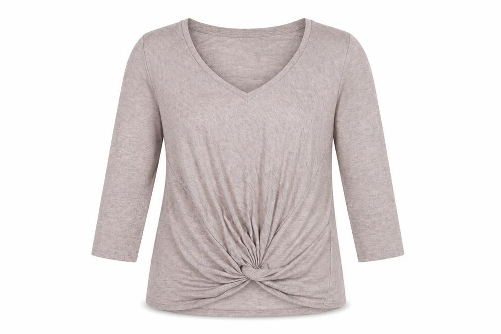 Front view of Nine by Savannah Miller women’s pink jumper, size UK 8