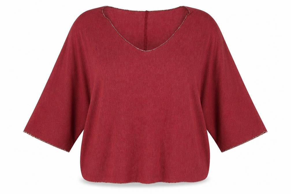Preworn Womens Red   Basic Blouse Size XL