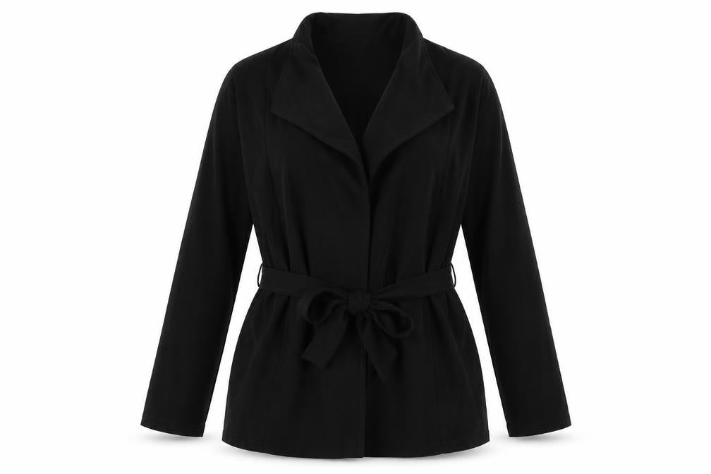 Front view of Dorothy Perkins women’s black jacket blazer, size UK 8