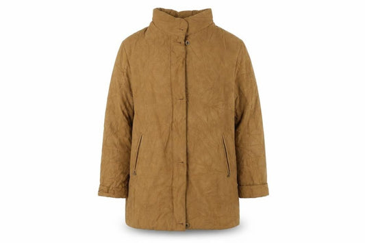 Front view of Klass Collection women’s brown overcoat coat, size M