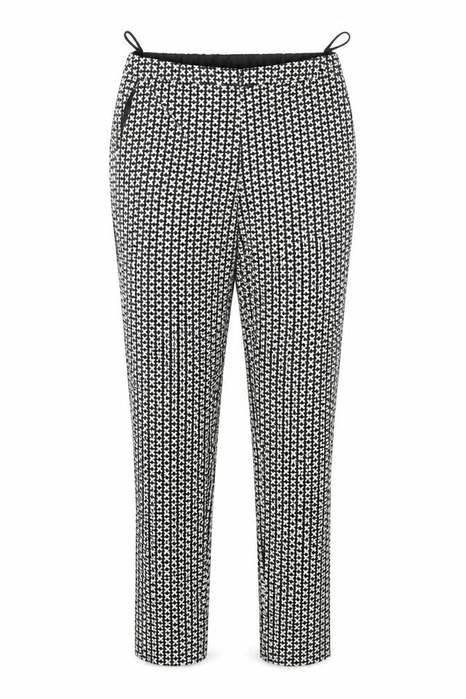 Oasis Womens Multicoloured Geometric  Trousers  Size 8 L27 in