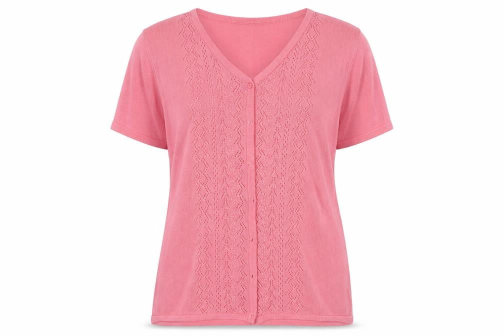 BM Womens Pink   Cardigan Jumper Size M