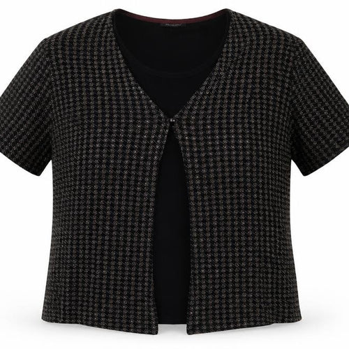 Berkertex Womens Black   Wrap Jumper Size 20  - shirt insert