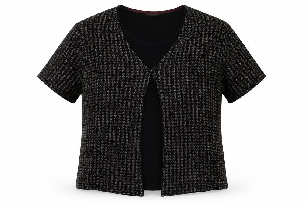 Berkertex Womens Black   Wrap Jumper Size 20  - shirt insert