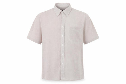 Front view of charles m men’s red check button-up, size XL