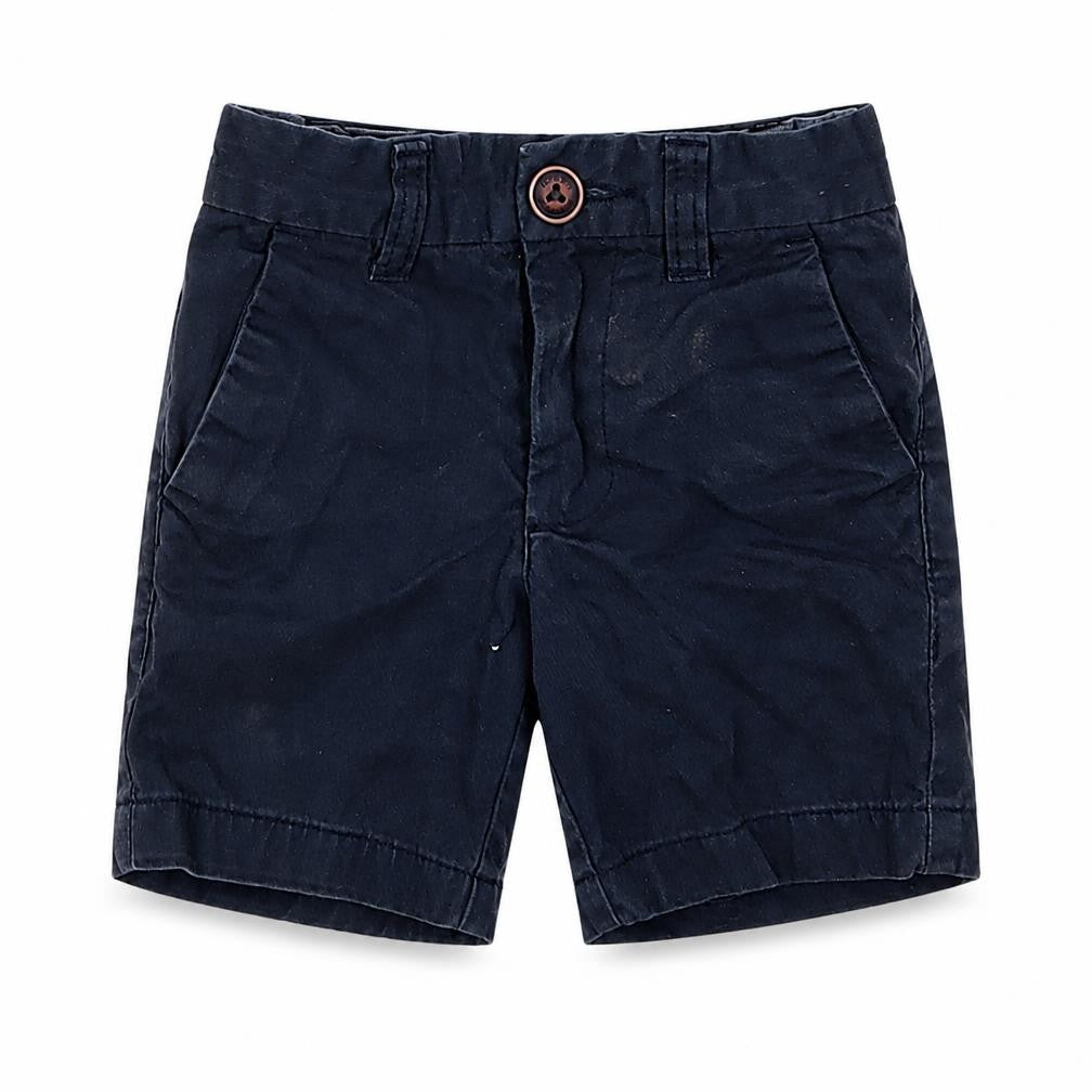 Front view of Next boys’ blue bermuda shorts, size 3, years