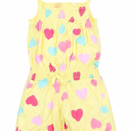 girl2girl Girls Yellow Geometric  Playsuit One-Piece Size 2-3 Years