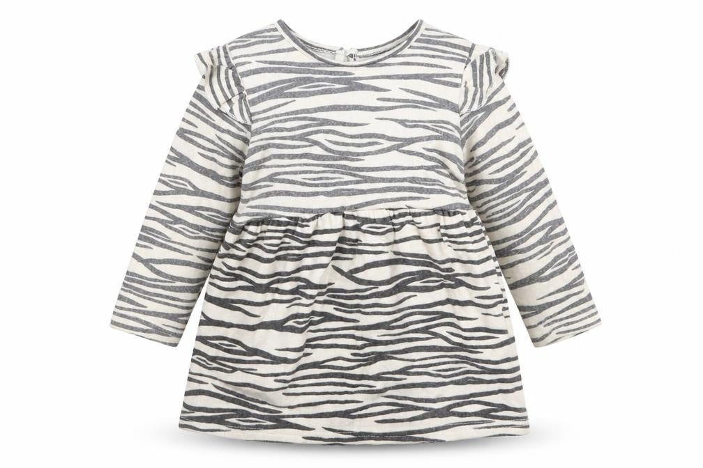 Primark Girls Beige Animal Print  T-Shirt Dress  Size 12-18 Months