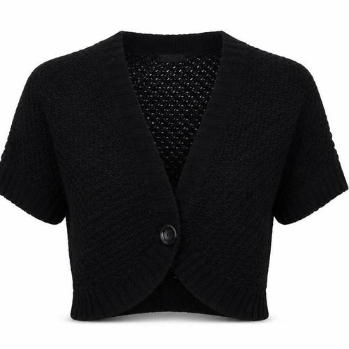 F&F Womens Black  Knit Cardigan Jumper Size 12