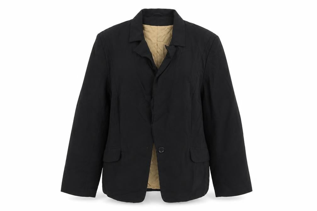 Front view of Dorothy Perkins women’s black jacket blazer, size UK 14