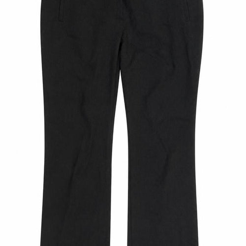 M&S Womens Black   Trousers  Size 12 L27 in