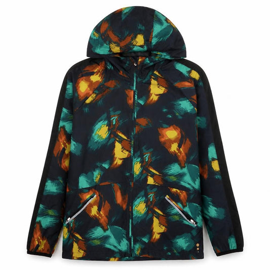 Front view of Tu women’s blue geometric jacket, size UK 8