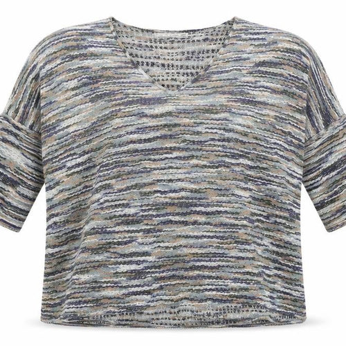 Mango Womens Multicoloured Striped Knit Pullover Jumper Size M