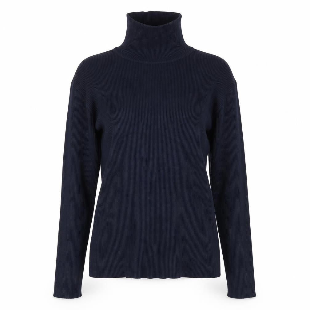 Front view of Debenhams women’s blue jumper, size UK 10