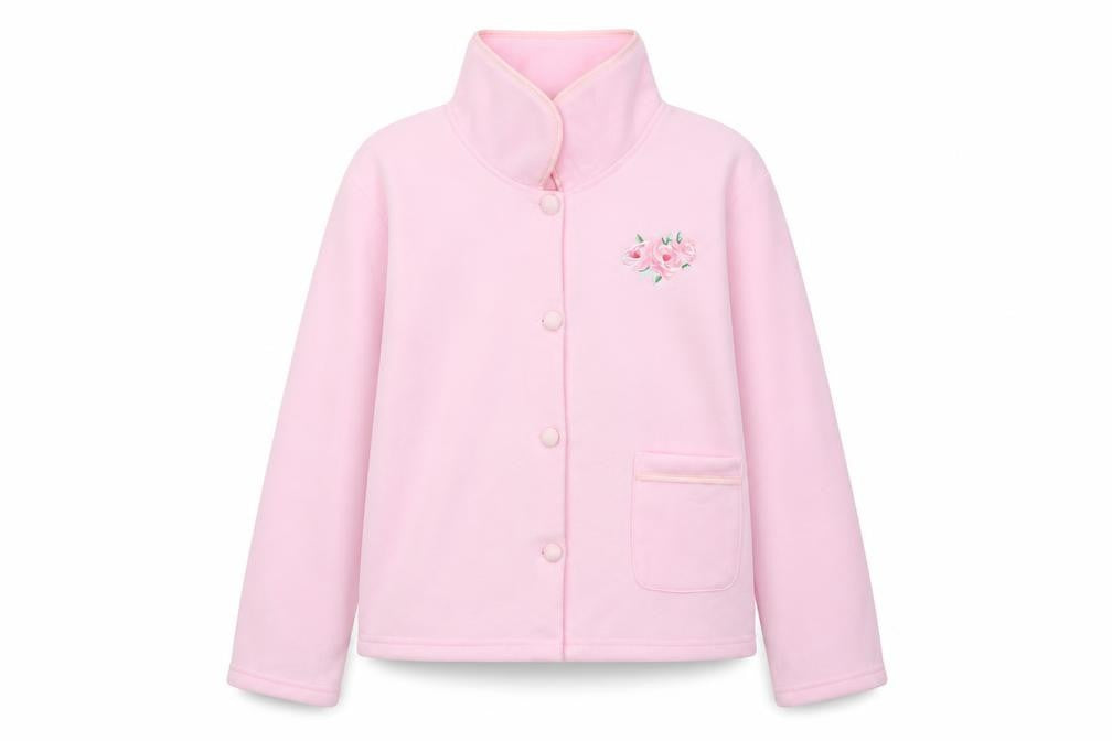 Front view of Preworn women’s pink jumper, size L