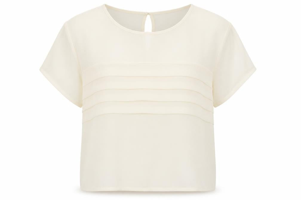 Topshop Womens Ivory   Basic Blouse Size 8