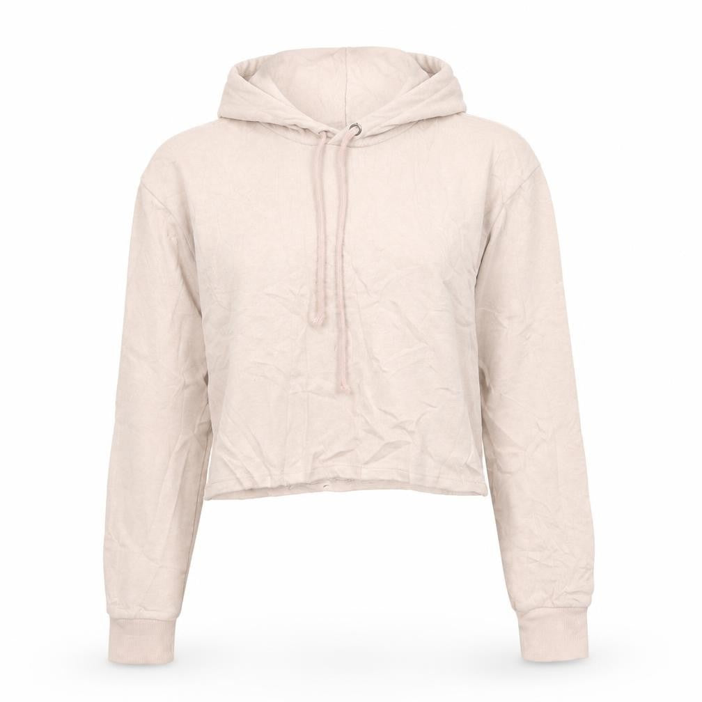 Front view of Divided women’s pink pullover hoodie, size XS