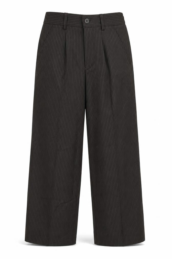 Preworn Womens Brown Striped  Trousers  Size 4 L20 in