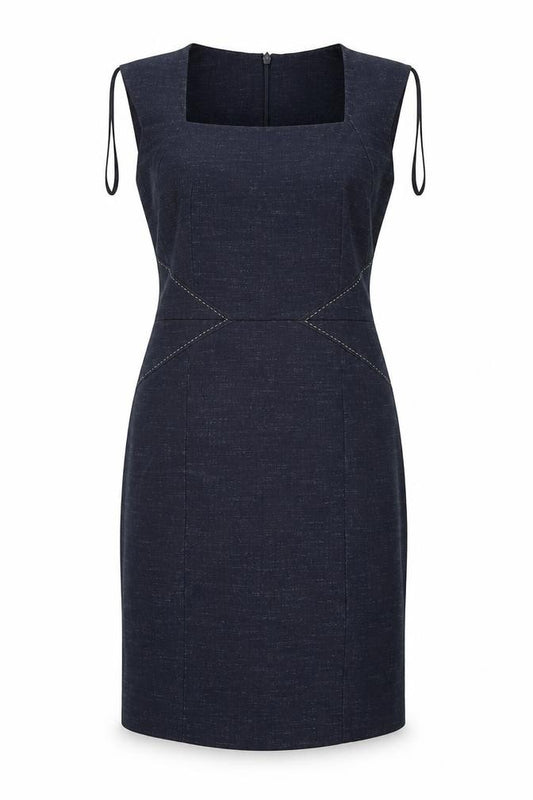 Front view of Next women’s black a-line, size UK 12