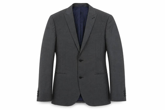 Front view of Next men’s grey jacket blazer, size 40