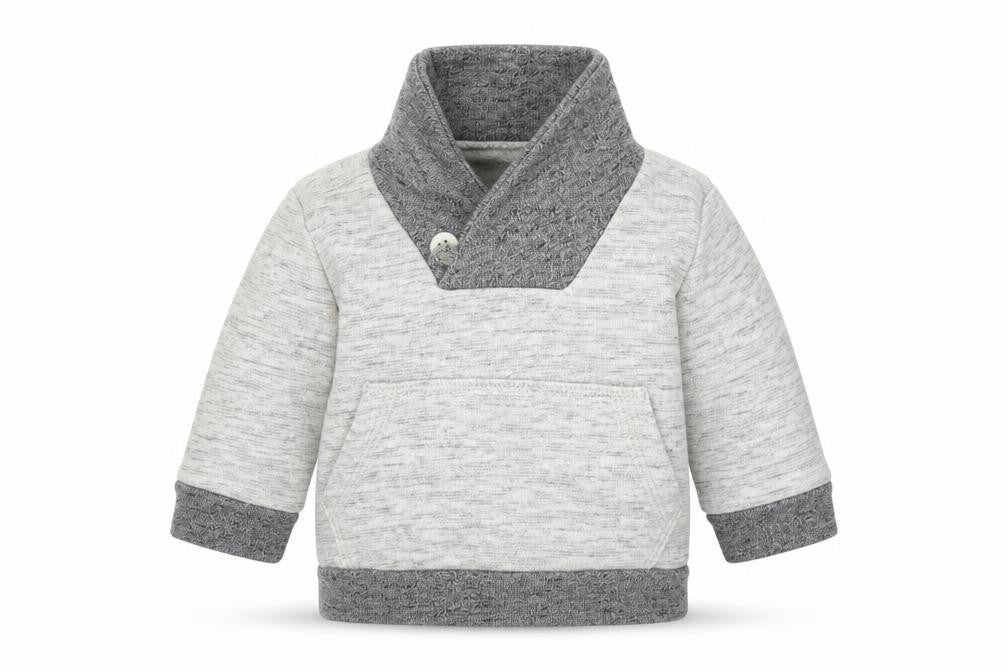 Front view of Gap Baby Grey jumper, size 0-3, Months