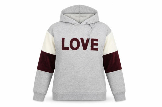 Front view of Select women’s grey pullover hoodie, size UK 12
