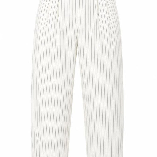 Topshop Womens White Striped  Trousers  Size 6 L27 in